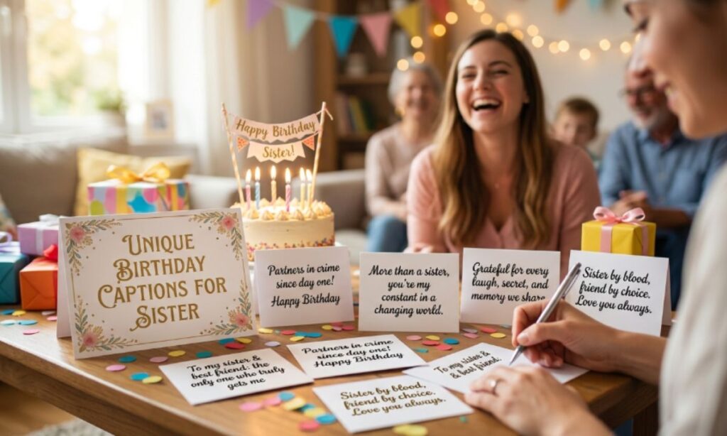 Unique Birthday Captions for Sister
