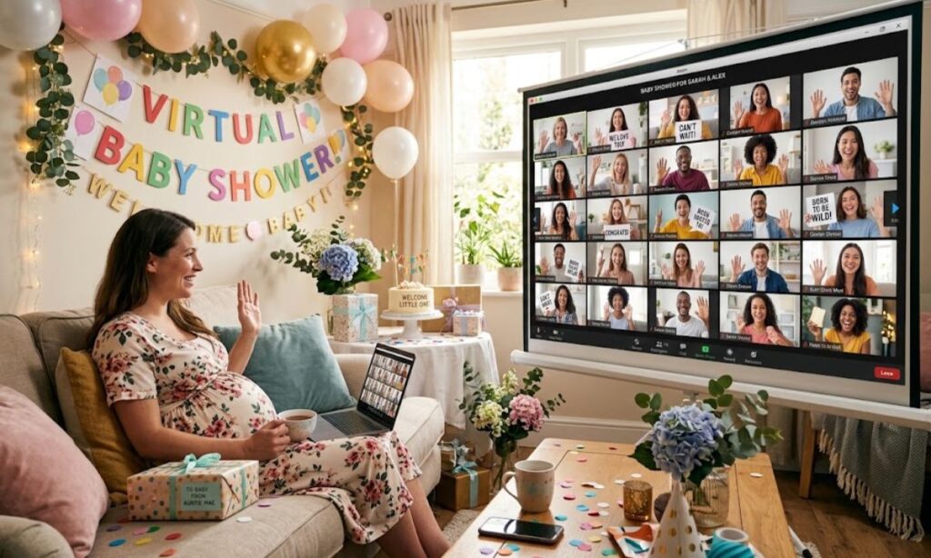 Virtual Baby Shower Captions