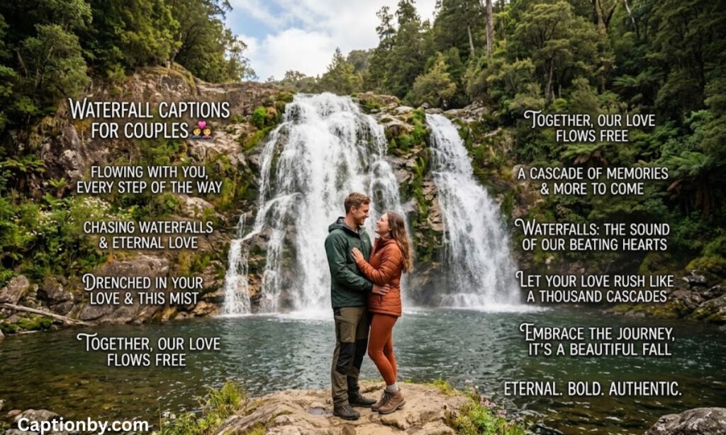 Waterfall captions for couples 💑