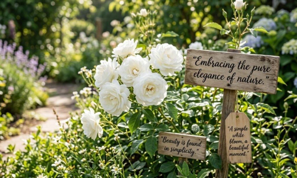 White Flower Picture Captions