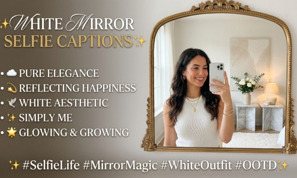 White Mirror Selfie Captions