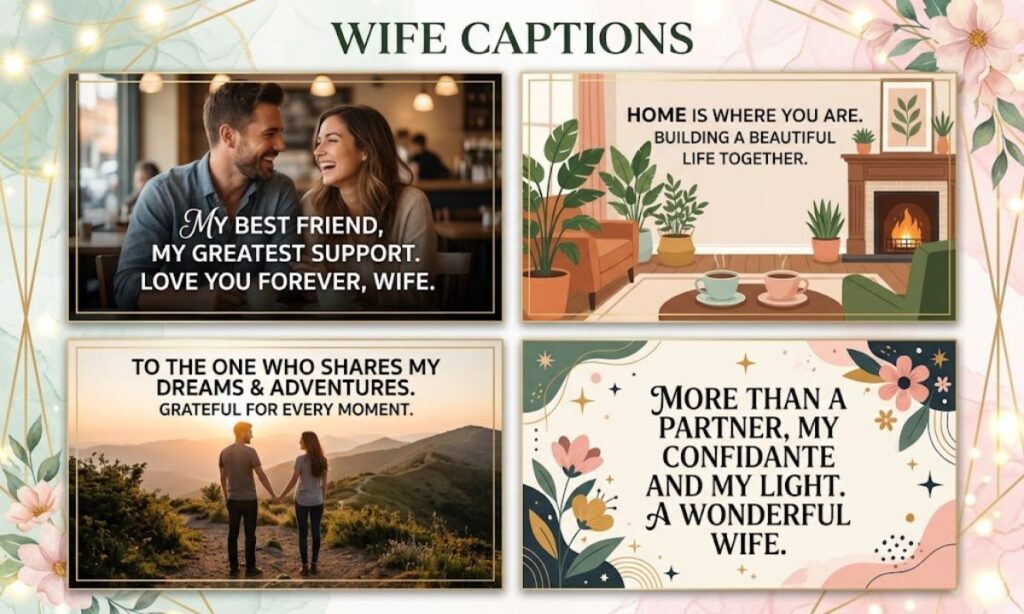 Wife Captions in English