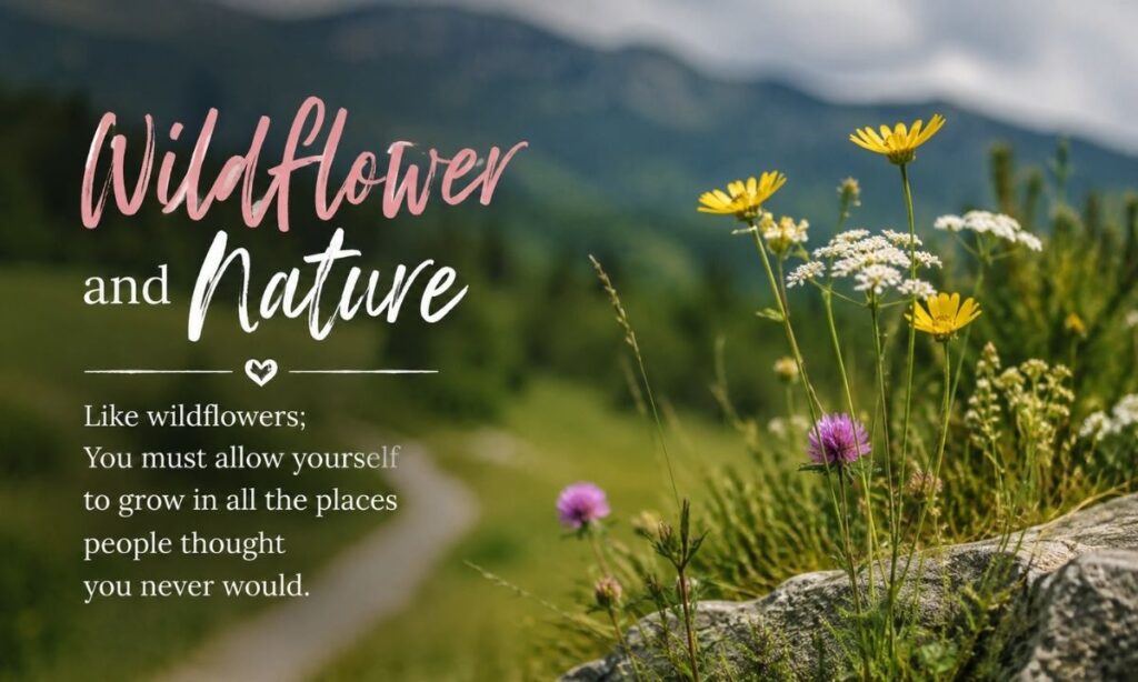 Wildflower and Nature Captions