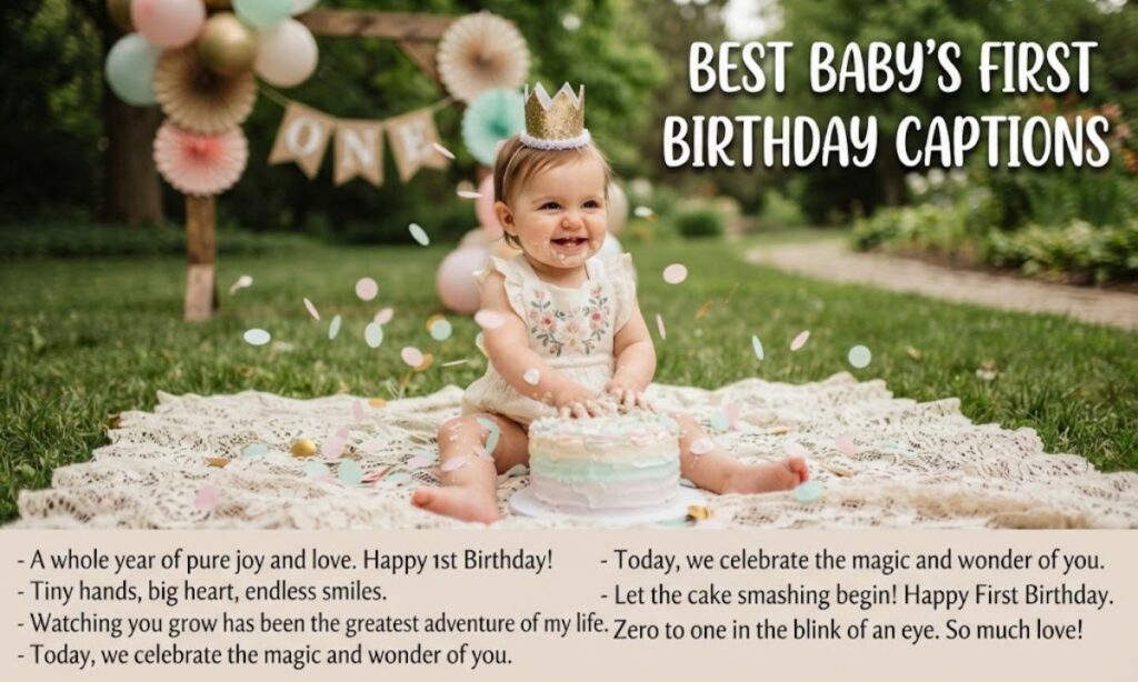 Best Baby’s First Birthday Captions