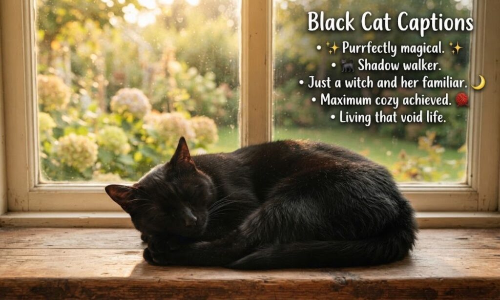 Black Cat Captions for Instagram (Expanded)