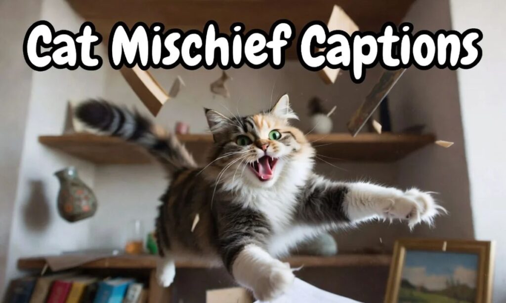 Cat Mischief Captions