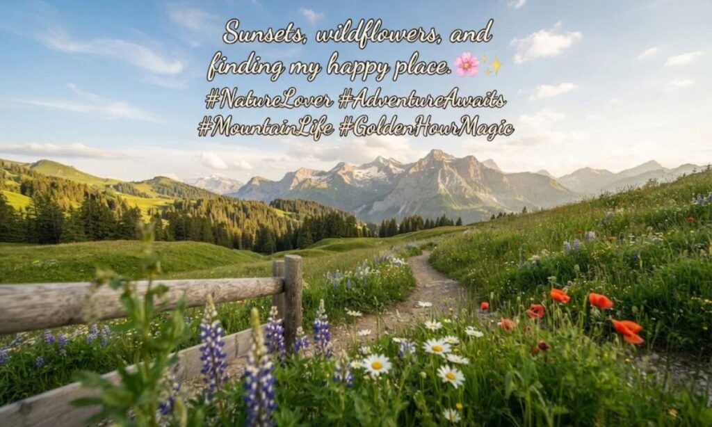 Cute Nature Captions for Instagram