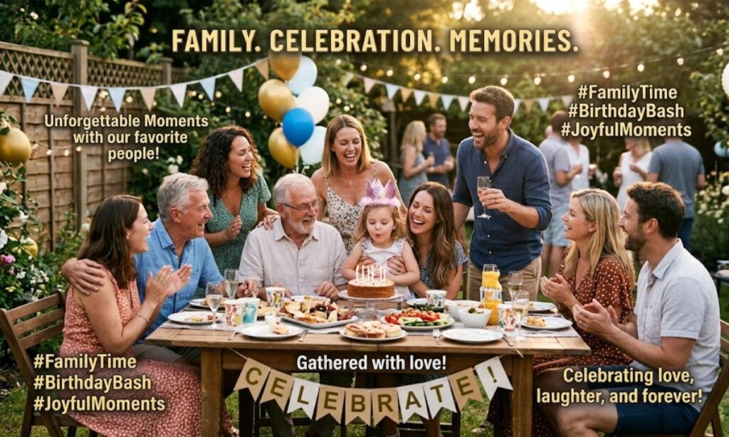Family Celebration Captions