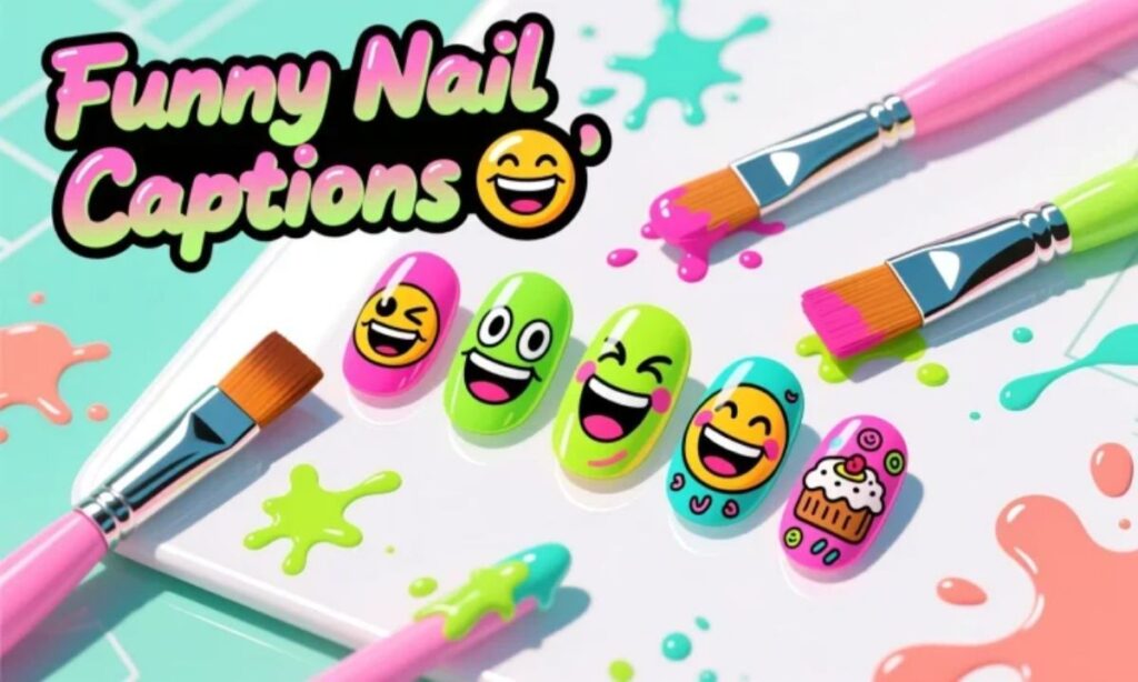 Funny Nail Captions for Instagram 😂
