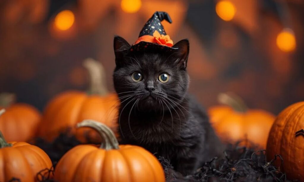 Halloween Cat Captions