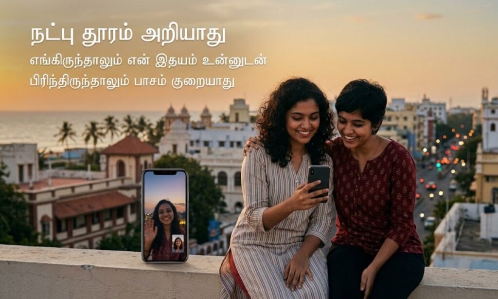 Long Distance Friendship Captions in Tamil