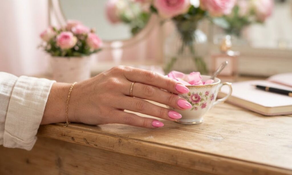 Pink Nail Captions for Instagram 💗