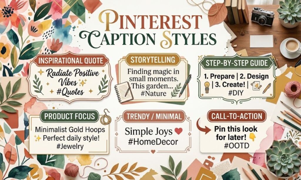 Pinterest Caption Styles