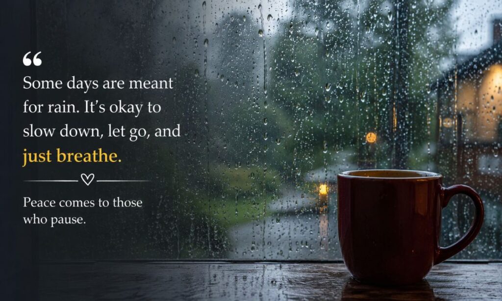 Rainy Day Calm Quotes