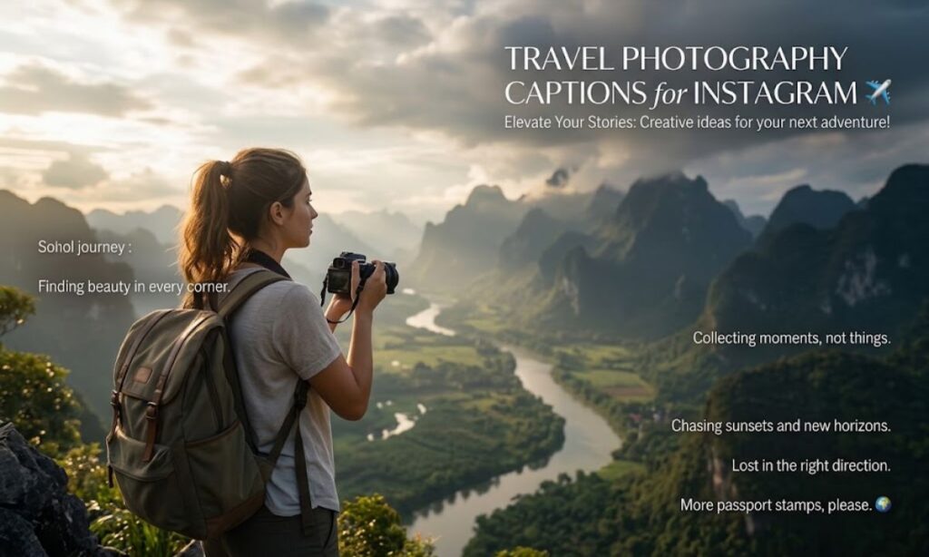 Travel Photography Captions for Instagram ✈️