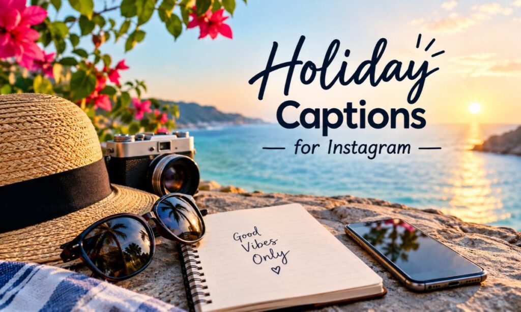 🌴 Short Holiday Captions for Instagram