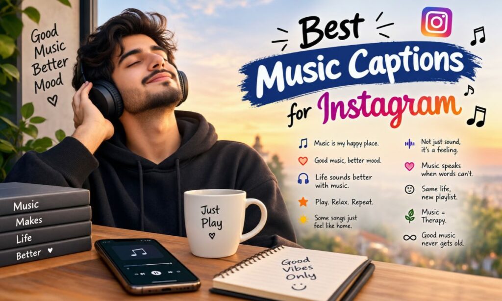 🎧 Best Music Captions for Instagram