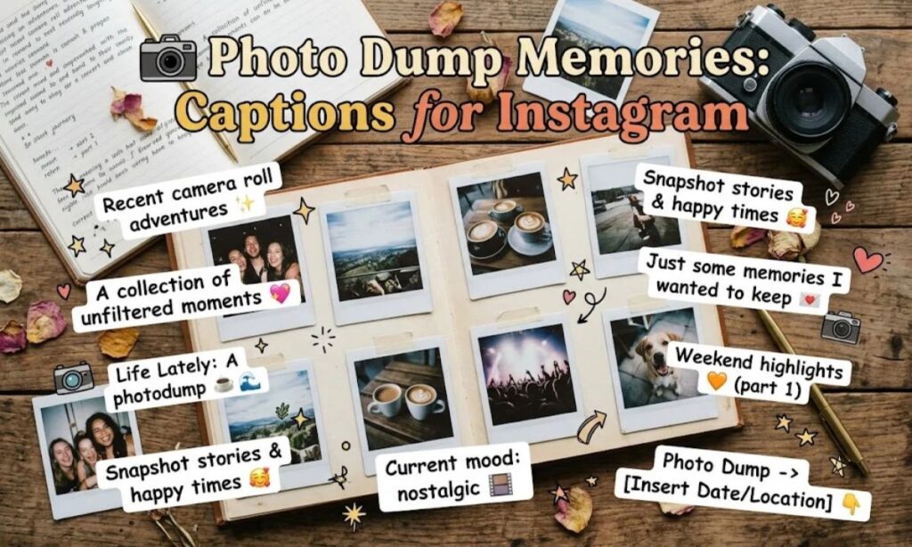 📸 Photo Dump Memories Captions for Instagram