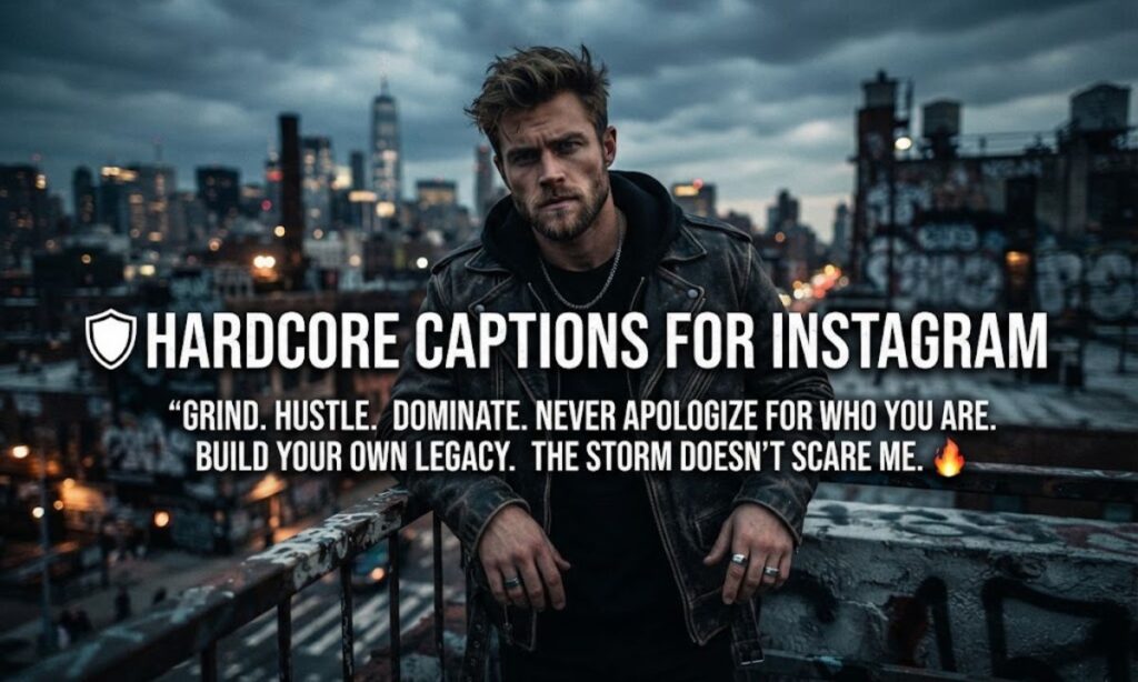 🛡️ Hardcore Captions for Instagram