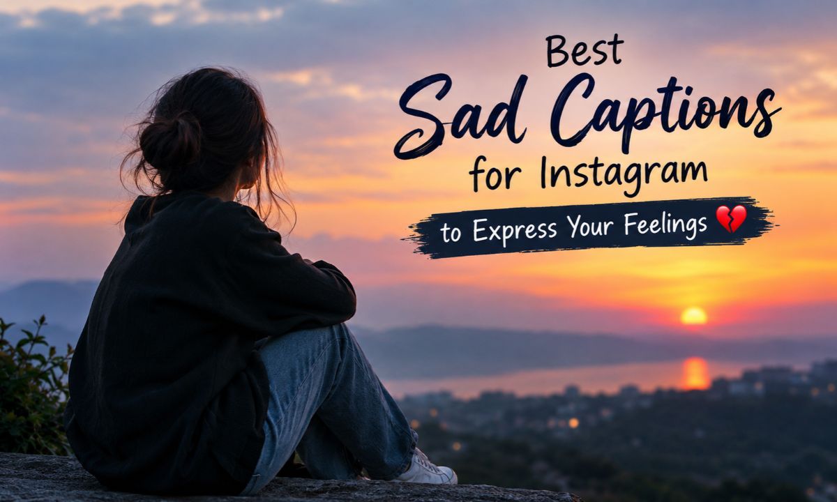 330+ Best Sad Captions for Instagram to Express Your Feelings💔