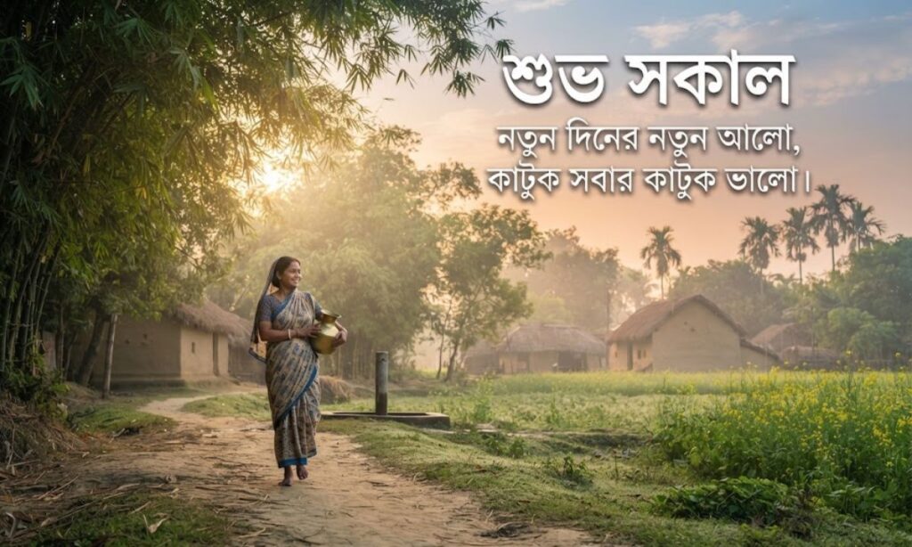 Beautiful Good Morning Status Caption in Bengali Text