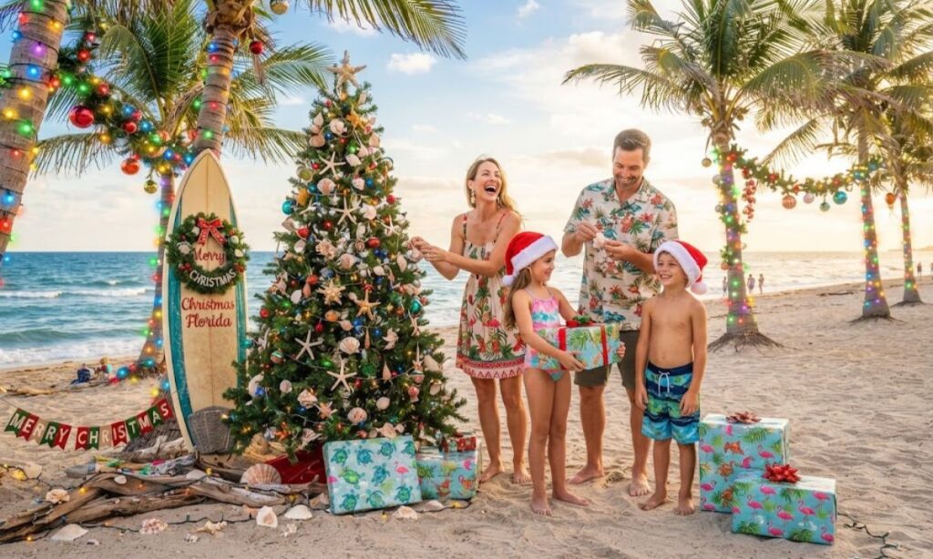 Christmas in Florida Captions