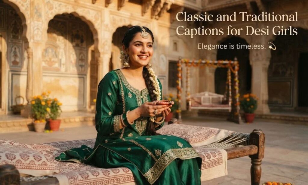 Classic and Traditional Captions for Desi Girls