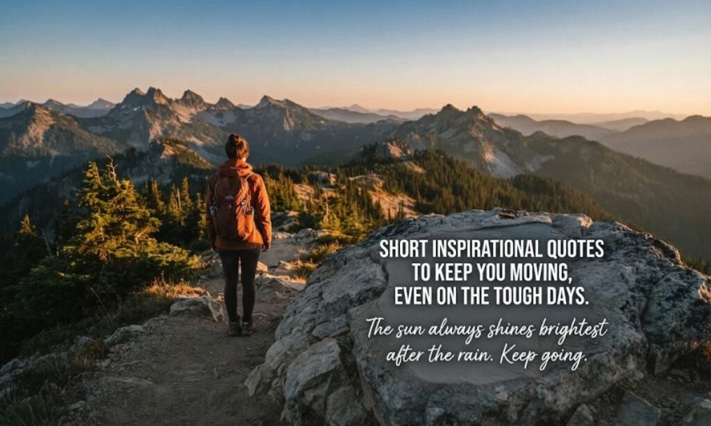 Short Inspirational Quotes to Keep You Moving, Even on the Tough Days